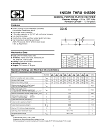 Datasheet 1N5391 manufacturer GOOD-ARK