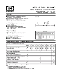 Datasheet 1N5394G manufacturer GOOD-ARK