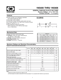 Datasheet 1N5403 manufacturer GOOD-ARK