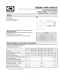 Datasheet AR2501 manufacturer GOOD-ARK