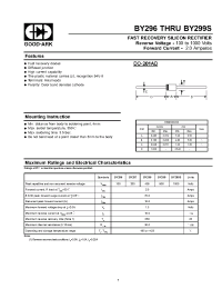 Datasheet BY299S manufacturer GOOD-ARK