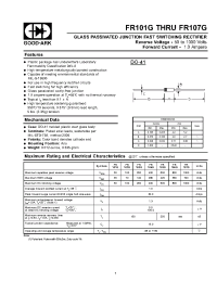 Datasheet FR103G manufacturer GOOD-ARK