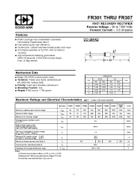 Datasheet FR307 manufacturer GOOD-ARK