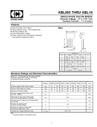 Datasheet KBL02 manufacturer GOOD-ARK