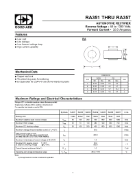 Datasheet KBPC801 manufacturer GOOD-ARK