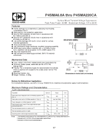 Datasheet P4SMA27A manufacturer GOOD-ARK
