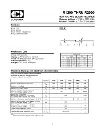 Datasheet R1800 manufacturer GOOD-ARK
