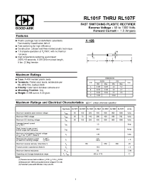 Datasheet RL103F manufacturer GOOD-ARK
