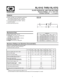 Datasheet RL154G manufacturer GOOD-ARK