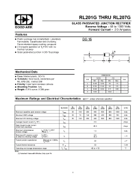 Datasheet RL203G manufacturer GOOD-ARK
