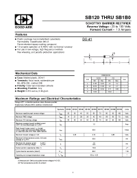 Datasheet SB120 manufacturer GOOD-ARK