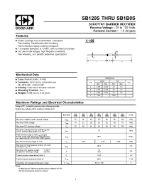 Datasheet SB120S manufacturer GOOD-ARK