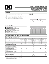 Datasheet SB230 manufacturer GOOD-ARK