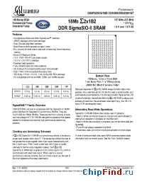 Datasheet GS8182S18D-167 manufacturer GSI