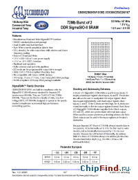 Datasheet GS8662S36 manufacturer GSI