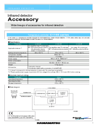 Datasheet C1103-04 manufacturer Hamamatsu