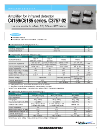 Datasheet C4159-01 manufacturer Hamamatsu