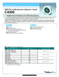Datasheet C4350 manufacturer Hamamatsu