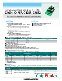 Datasheet C4757 manufacturer Hamamatsu