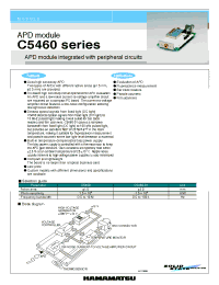 Datasheet C5460 manufacturer Hamamatsu