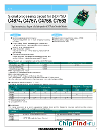 Datasheet C563 manufacturer Hamamatsu