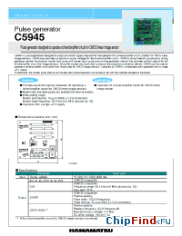 Datasheet C5945 manufacturer Hamamatsu