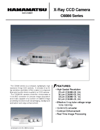 Datasheet C6086-14 manufacturer Hamamatsu