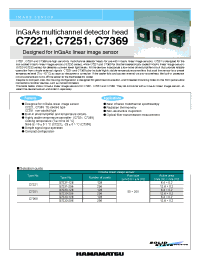 Datasheet C7221 manufacturer Hamamatsu