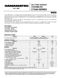 Datasheet C7246-01 manufacturer Hamamatsu