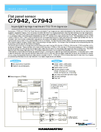 Datasheet C7942 manufacturer Hamamatsu
