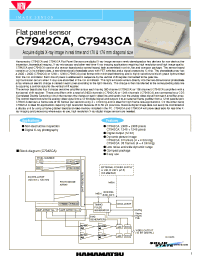 Datasheet C7943CA manufacturer Hamamatsu