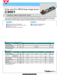 Datasheet C9001 manufacturer Hamamatsu