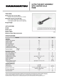 Datasheet F6589 manufacturer Hamamatsu