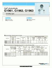 Datasheet G1962 manufacturer Hamamatsu