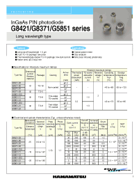 Datasheet G5851-103 manufacturer Hamamatsu
