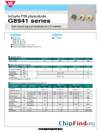Datasheet G8941-01 manufacturer Hamamatsu