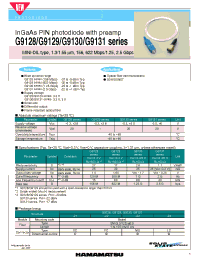 Datasheet G9128-21 manufacturer Hamamatsu