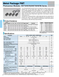 Datasheet H5773-04 manufacturer Hamamatsu
