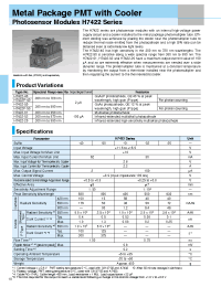 Datasheet H7422-40 manufacturer Hamamatsu
