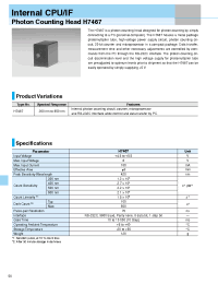 Datasheet H7467 manufacturer Hamamatsu