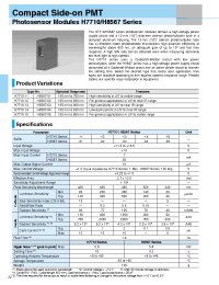 Datasheet H7710 manufacturer Hamamatsu