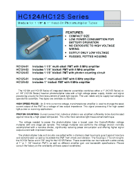 Datasheet HC125-01 manufacturer Hamamatsu