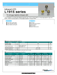 Datasheet L1915 manufacturer Hamamatsu
