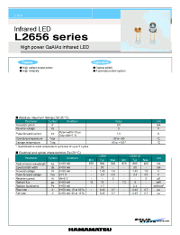 Datasheet L2656 manufacturer Hamamatsu