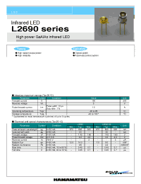 Datasheet L2690 manufacturer Hamamatsu