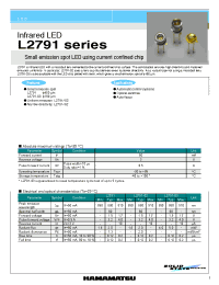 Datasheet L2791-02 manufacturer Hamamatsu
