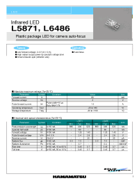 Datasheet L5871 manufacturer Hamamatsu