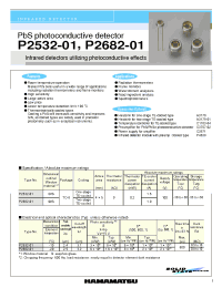 Datasheet P2532-01 manufacturer Hamamatsu
