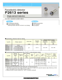 Datasheet P2613 manufacturer Hamamatsu
