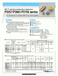 Datasheet P3257-30 manufacturer Hamamatsu